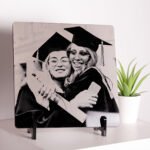 Black Acrylic Laser Engraved Portrait