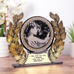 Black Acrylic Laser Engraved Portrait