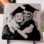 Black Acrylic Laser Engraved Portrait