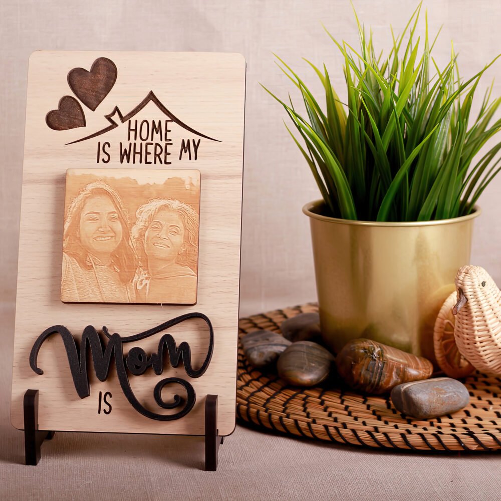 Rectangle Wooden Shape Photo Engraving