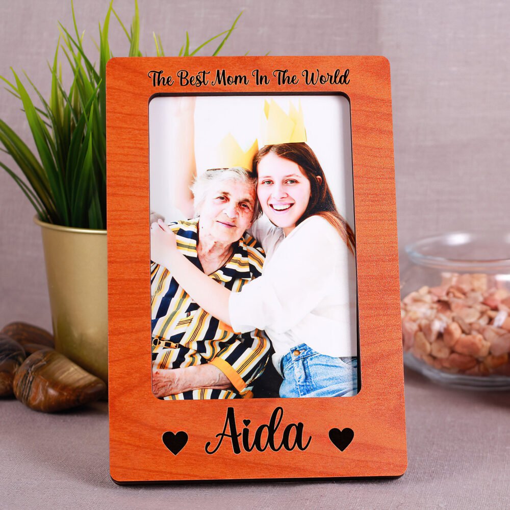Vertical Wooden Photo Frame