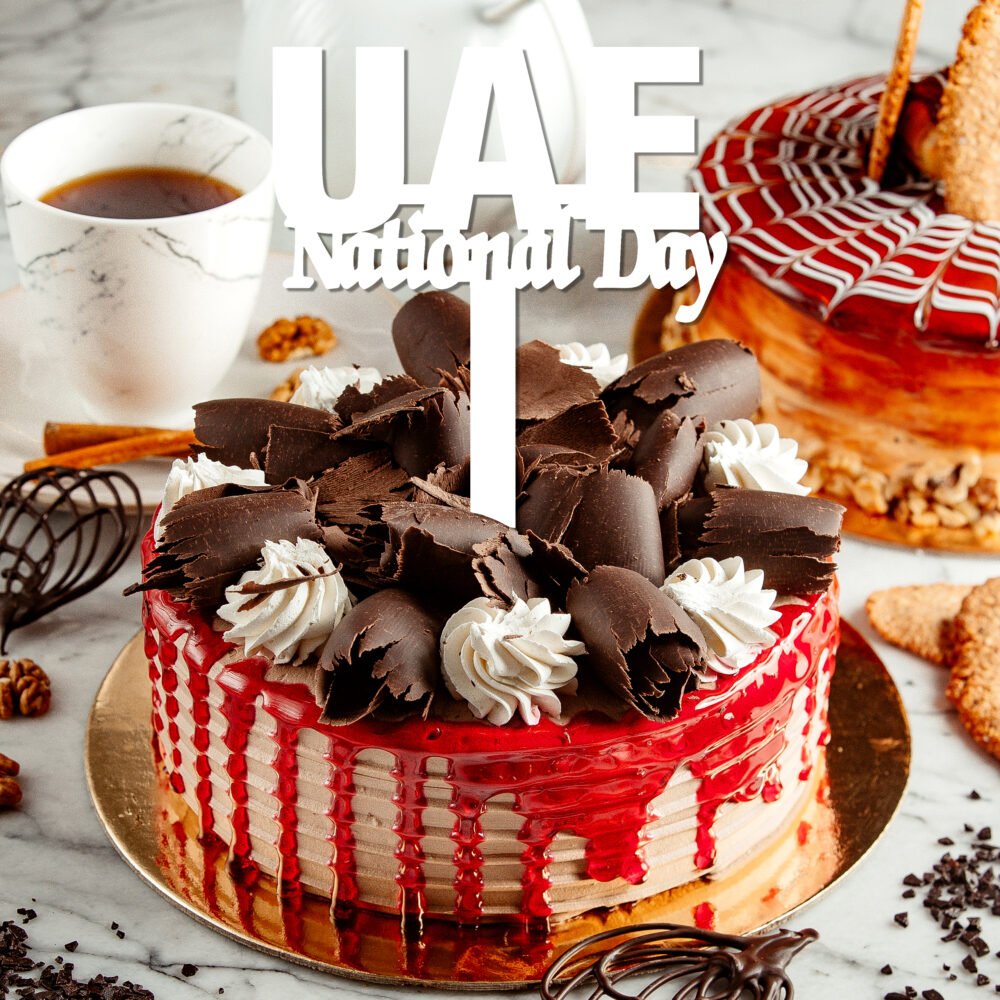 Festive UAE Cake Topper Stick