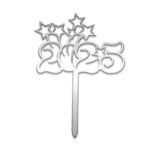 Happy New Year 2025 cake topper