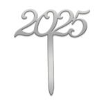 Happy New Year 2025 cake topper