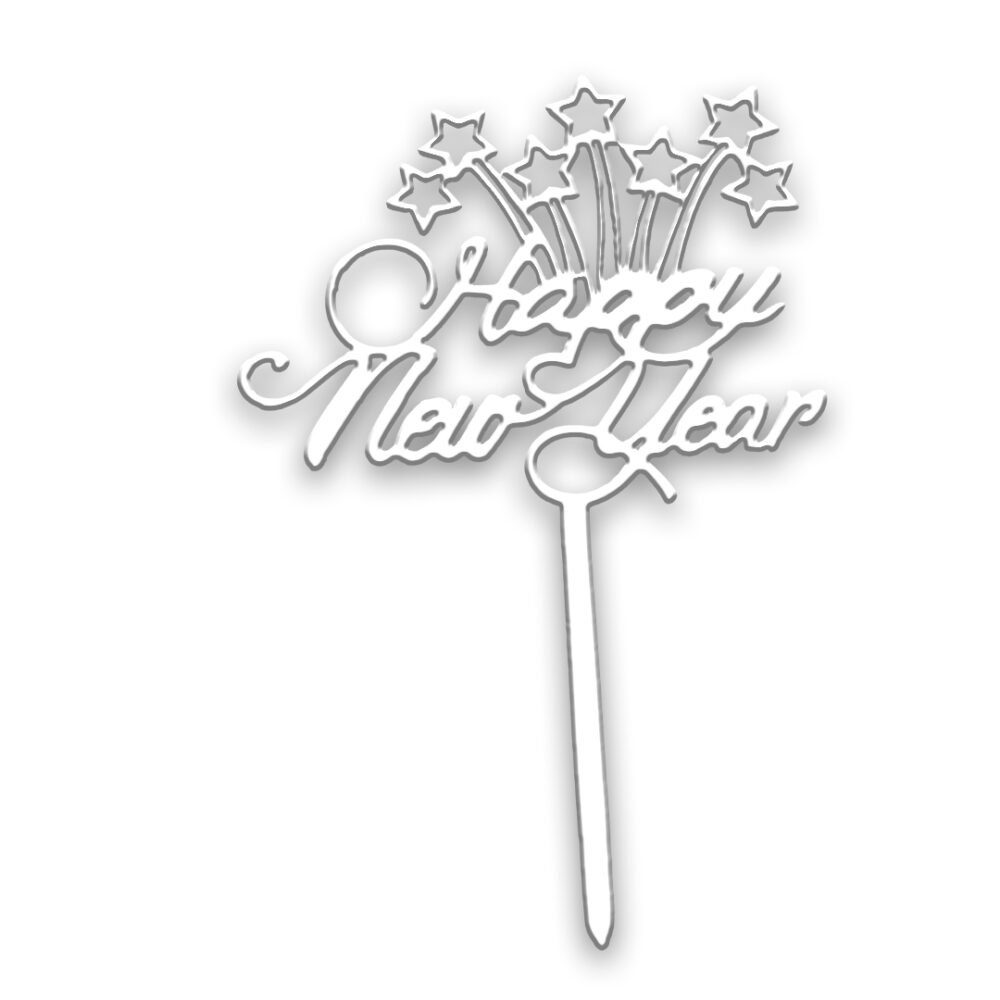 Happy New Year cake topper