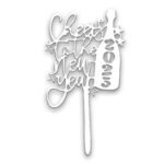 Happy New Year 2025 cake topper