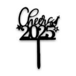 Happy New Year 2025 cake topper