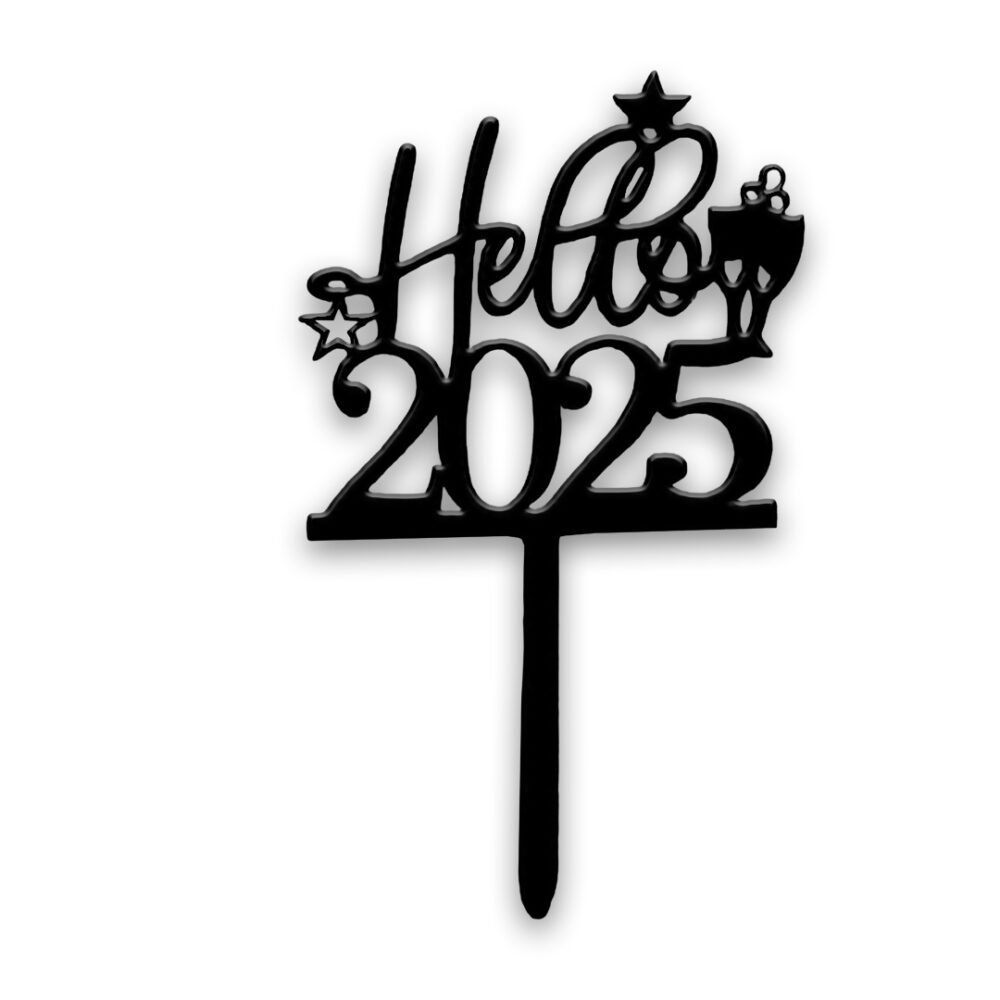 Hello 2025 cake topper