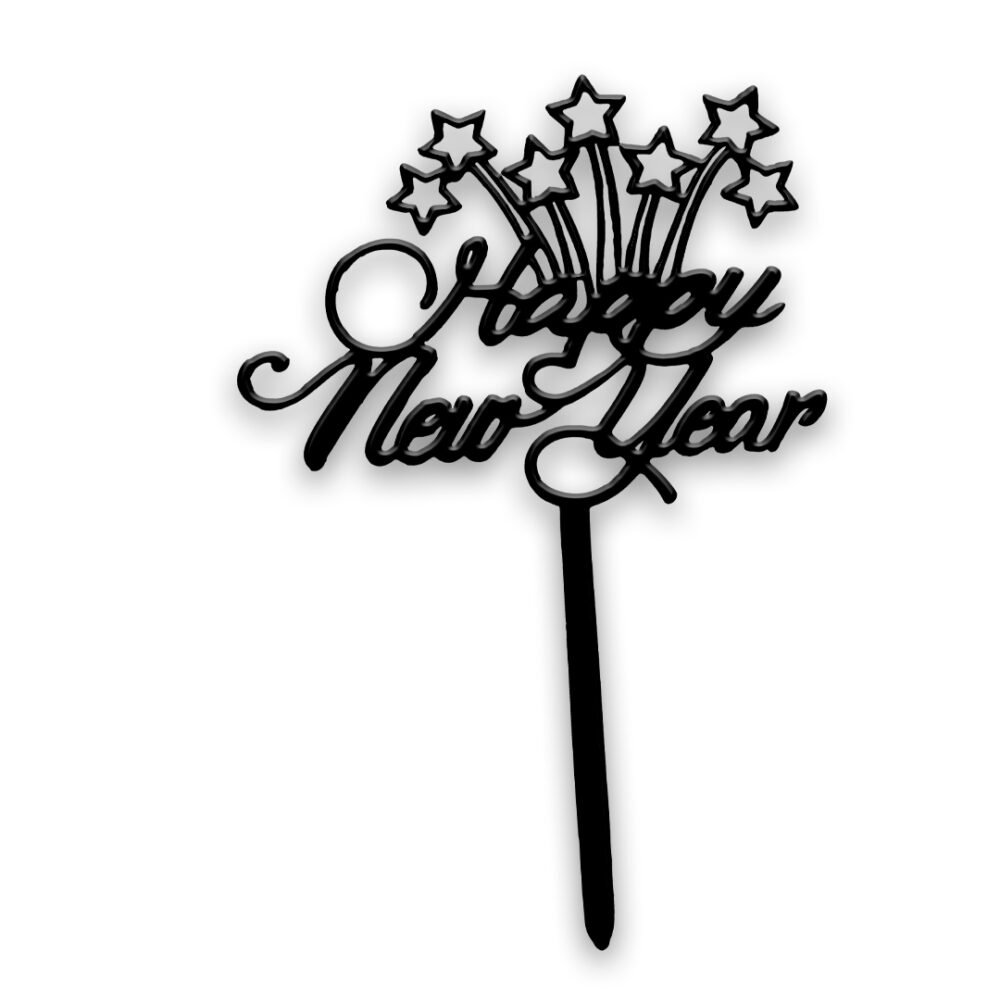 Happy New Year cake topper