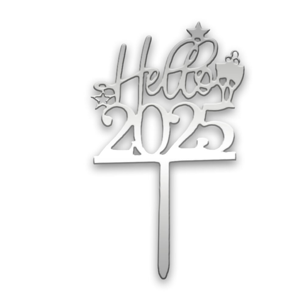 Hello 2025 cake topper