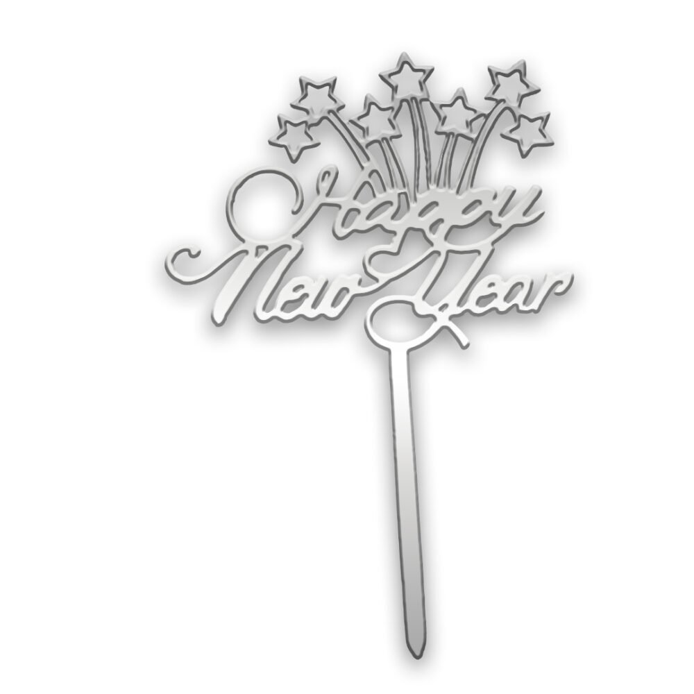 Happy New Year cake topper