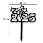 Happy New Year 2025 cake topper
