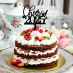Happy New Year 2025 cake topper