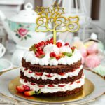 Happy New Year 2025 cake topper