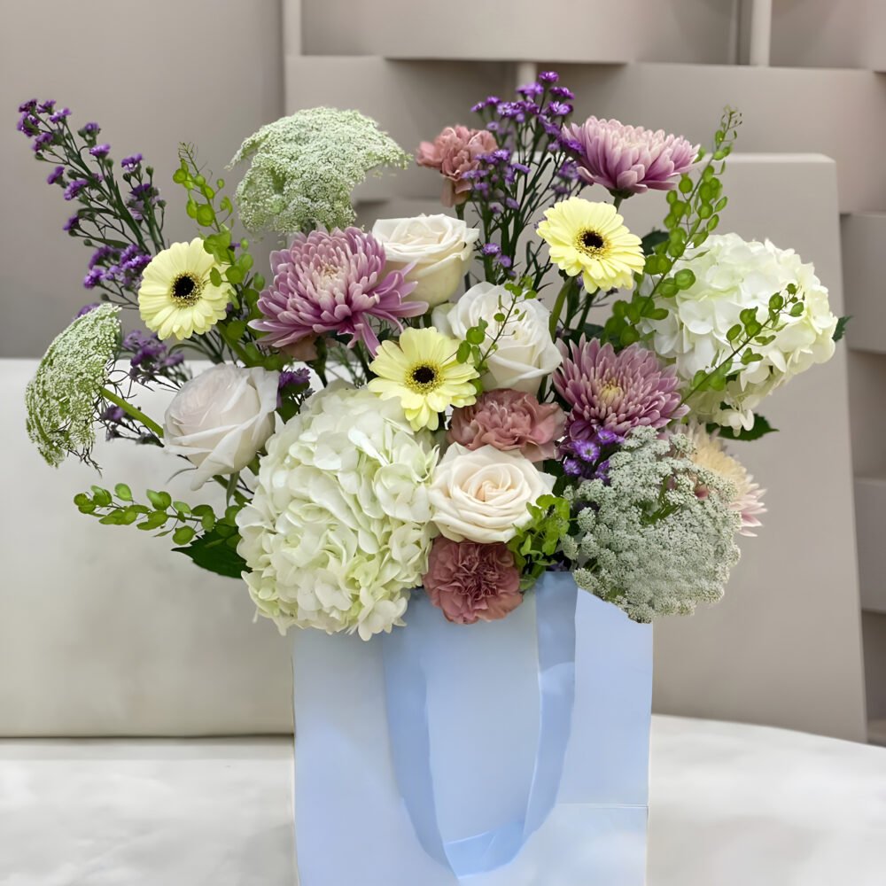 Foam Bouquet with Mix Flowers