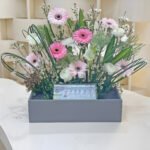 Leather Money Box + Flowers