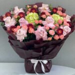 Light Pink Flowers & Gerbera Foam Bouquet