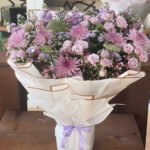 Light Purple Flowers Bouquet with Foam