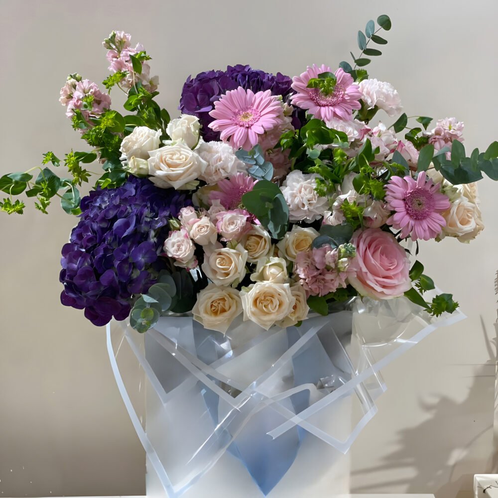 Mix Flowers Bouquet with Foam