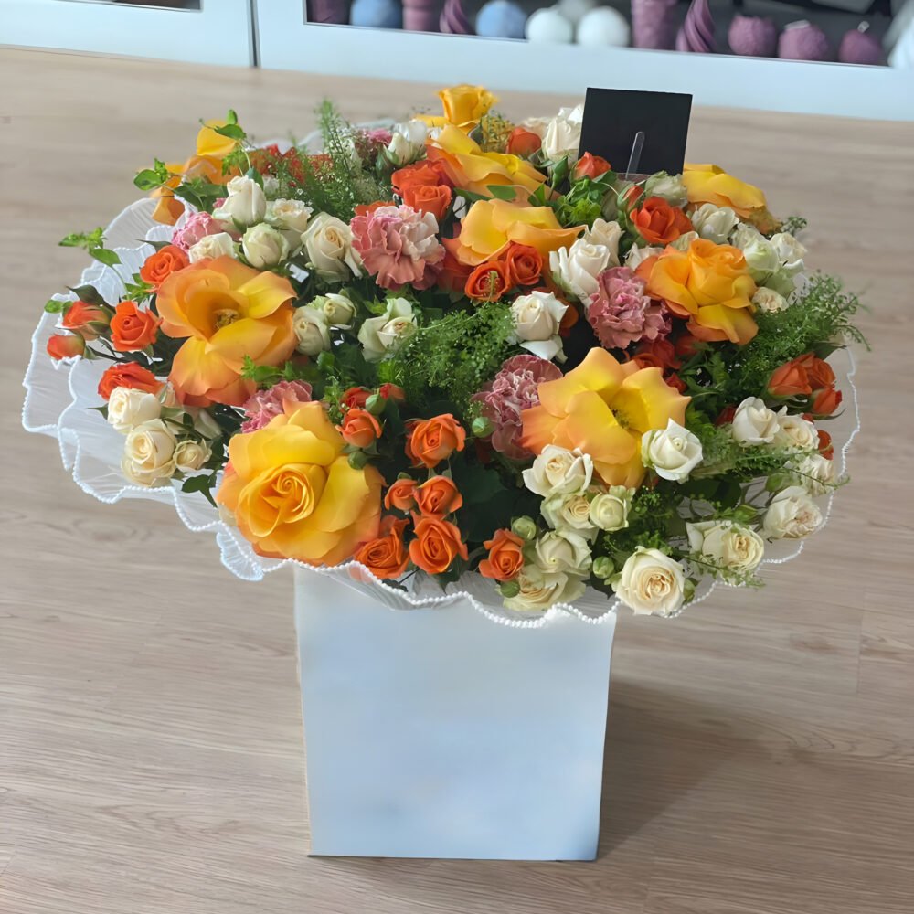 Mix Flowers Bouquet with Foam