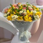 Mix Flowers Bouquet with Foam