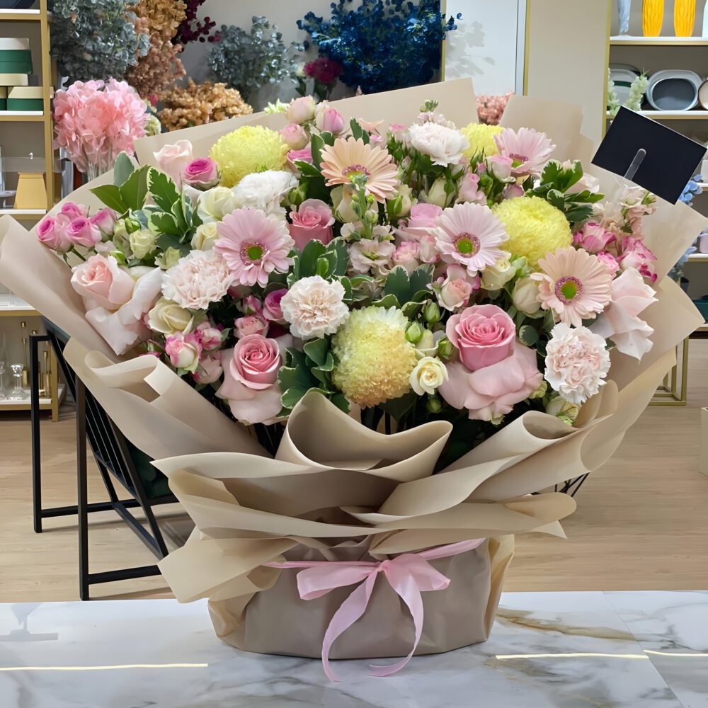 Mix Flowers Foam Bouquet