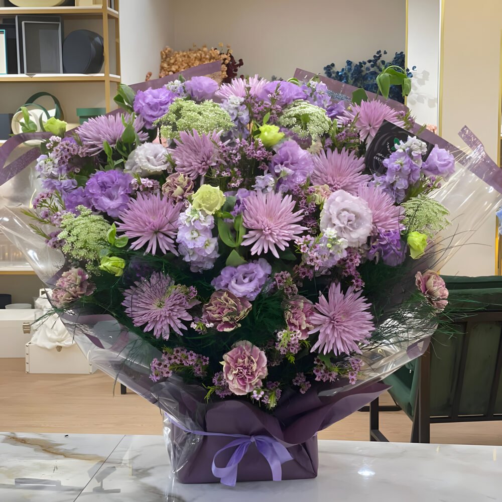 Purple & Green Flowers