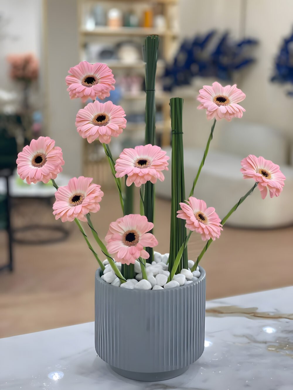 Vase and Pink Gerbera