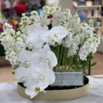 Special Flowers with Leather Tray & Money Box