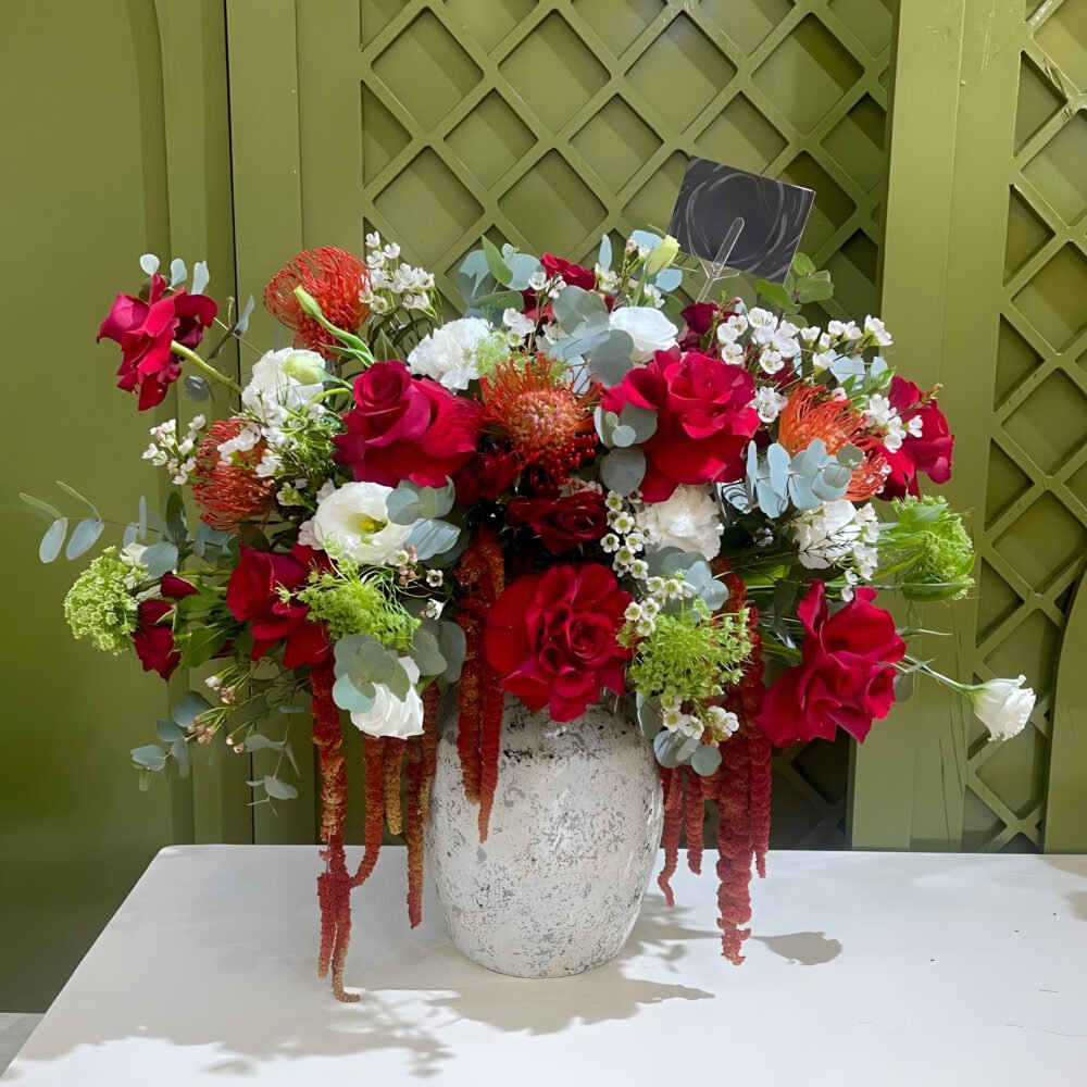 Vase and Flowers Bouquet