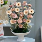 Vase and Peach Flowers