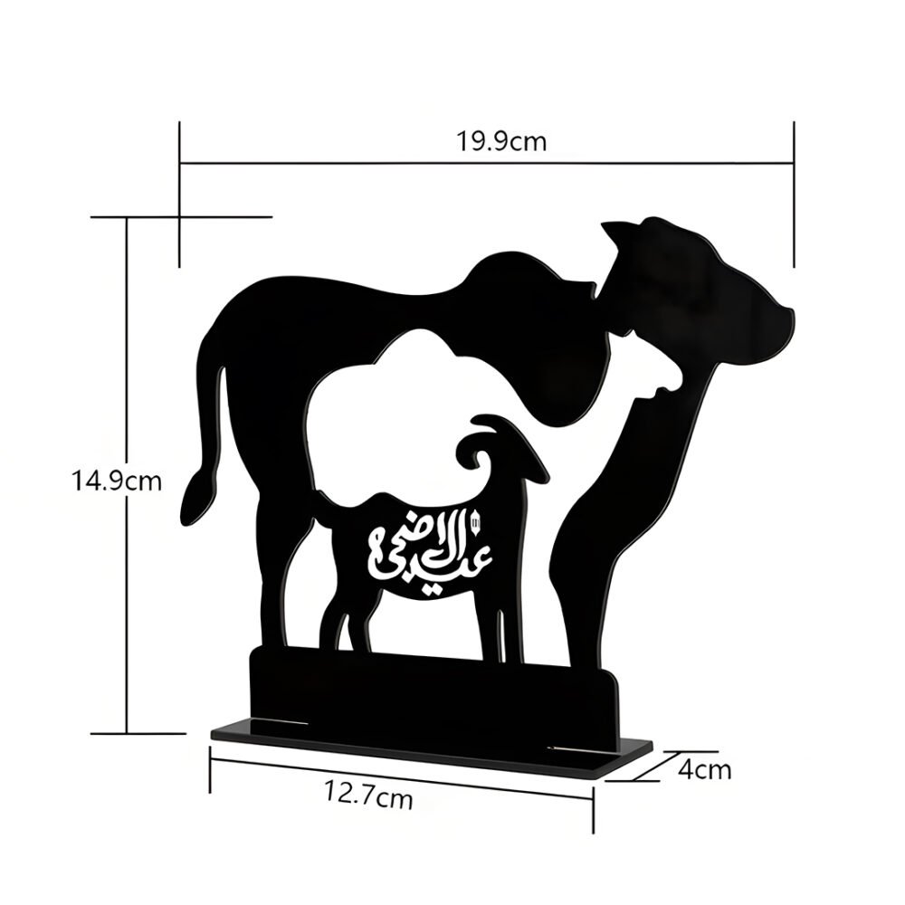 Acrylic Cow, Camel & Goat Table Stand