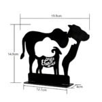 Acrylic Cow, Camel & Goat Table Stand