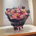 Foam Boquete Mix Pink Flowers