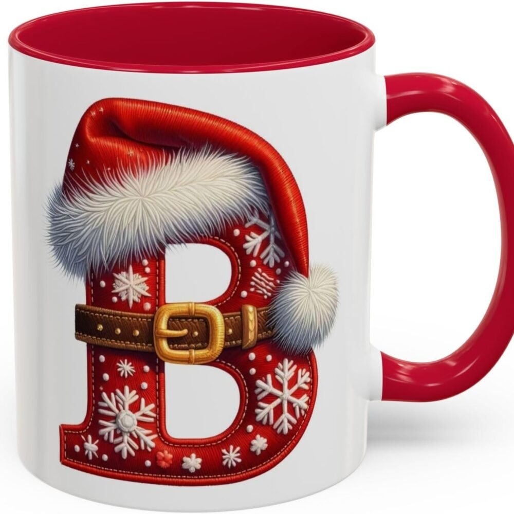 Christmas Initial Letter Mug