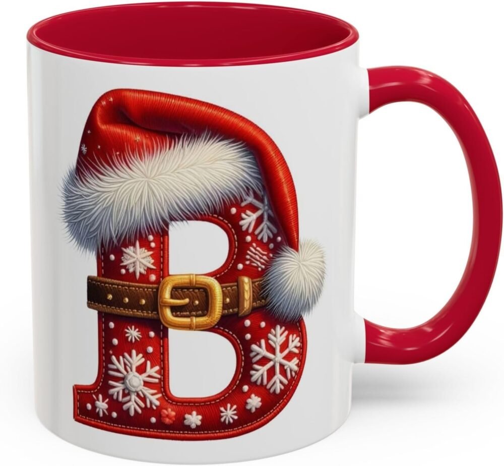 Christmas Initial Letter Mug
