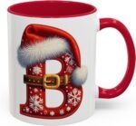 Christmas Initial Letter Mug