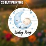 Welcome Baby Boy Round