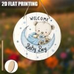 Welcome Baby Boy Round