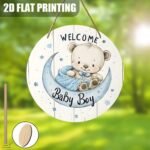 Welcome Baby Boy Round