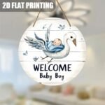 Welcome Baby Boy Round