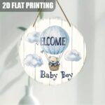 Welcome Baby Boy Round