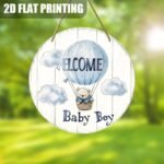 Welcome Baby Boy Round