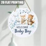 Welcome Baby Boy Round