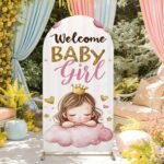 Welcome Baby Girl Stand