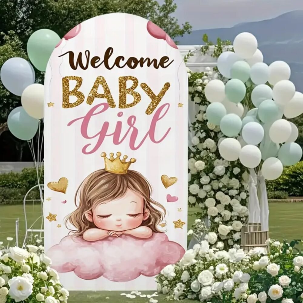 Welcome Baby Girl Stand