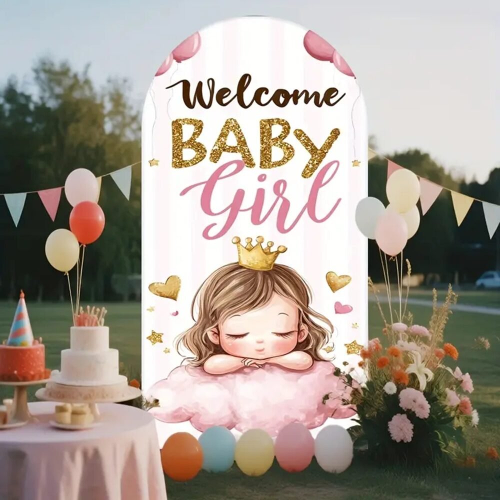 Welcome Baby Girl Stand