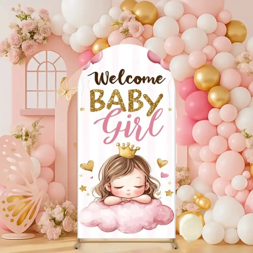 Welcome Baby Girl Stand