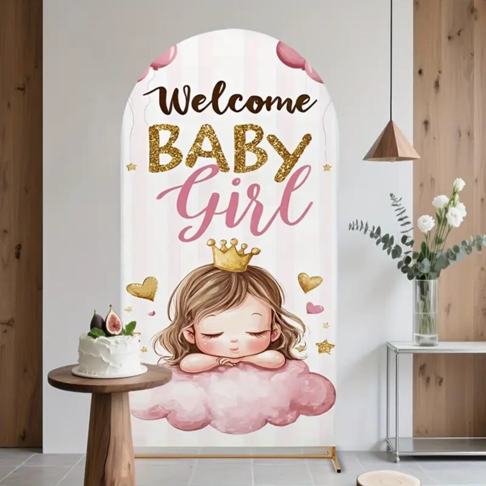 Welcome Baby Girl Stand