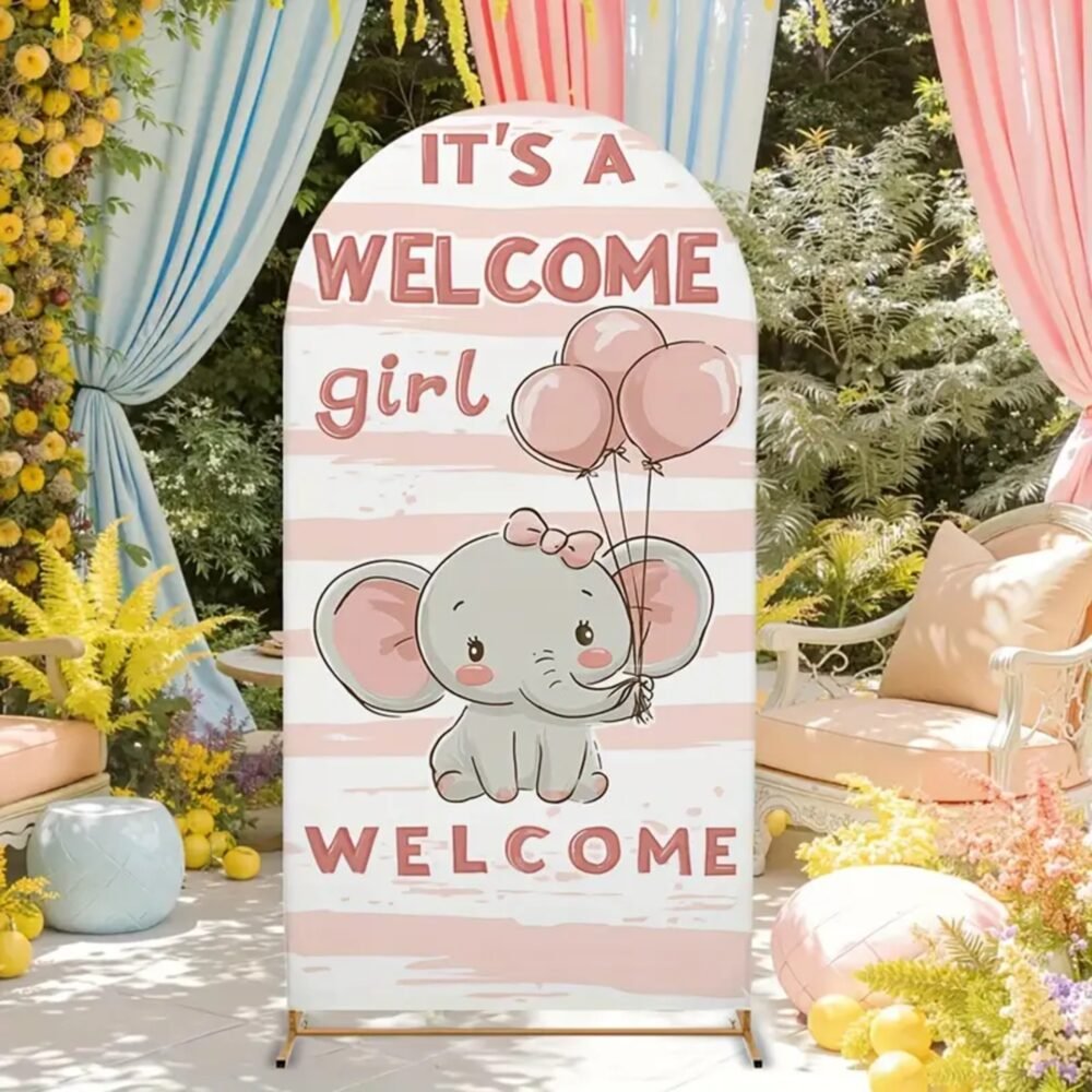 Welcome Baby Girl Stand